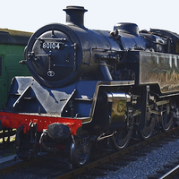 Buy canvas prints of BR Standard 4MT No80104 by William Kempster