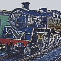 Buy canvas prints of BR Standard 4MT No80104 by William Kempster