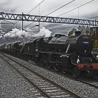 Buy canvas prints of The Cathedrals Express Double Headed Black 5s by William Kempster