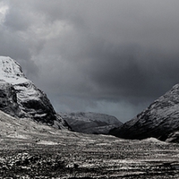 Buy canvas prints of Glencoe Winter Valley by Andy Freeman