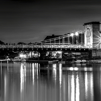 Buy canvas prints of Black and White Bridge  by Laura Witherden