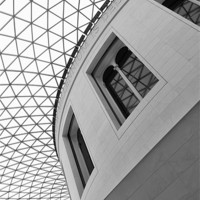 Buy canvas prints of The British Museum London - Black & White by Abdul Kadir Audah
