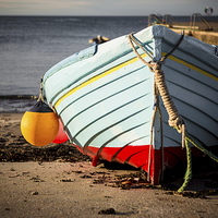 Buy canvas prints of Boat in Summer Evening Light by Malcolm Smith