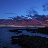 Buy canvas prints of Good morning! Sunrise by the lighthouse by Malcolm Smith