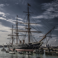 Buy canvas prints of Portsmouth Docks by stewart oakes