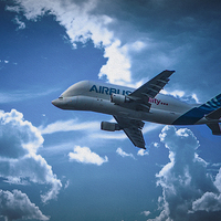 Buy canvas prints of Airbus over Broughton by stewart oakes