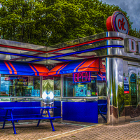 Buy canvas prints of American Diner by stewart oakes