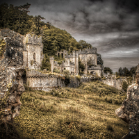 Buy canvas prints of Gwrych Castle Collection 13 by stewart oakes