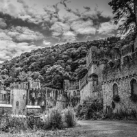 Buy canvas prints of Gwrych Castle Collection 21 by stewart oakes