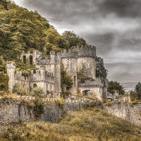 Buy canvas prints of Gwrych Castle Collection 31 by stewart oakes