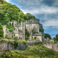 Buy canvas prints of Gwrych Castle Collection 32 by stewart oakes