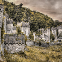 Buy canvas prints of Gwrych Castle Collection 40 by stewart oakes