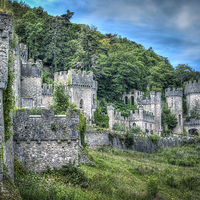 Buy canvas prints of Gwrych Castle Collection 42 by stewart oakes