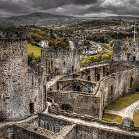 Buy canvas prints of Conway castle by stewart oakes