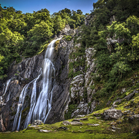 Buy canvas prints of Path to Aber Falls 1 by stewart oakes