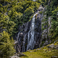Buy canvas prints of Path to Aber Falls 4 by stewart oakes