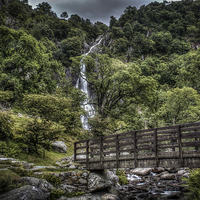 Buy canvas prints of Path to Aber Falls 8 by stewart oakes