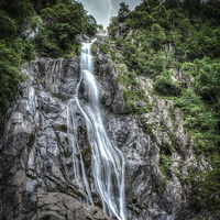 Buy canvas prints of Path to Aber Falls 11 by stewart oakes