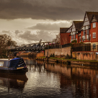 Buy canvas prints of  Cheshire Life - Northwich in Winter by stewart oakes