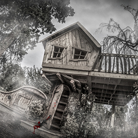Buy canvas prints of  Tree house of horror by stewart oakes