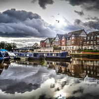 Buy canvas prints of Northwich Canals  by stewart oakes