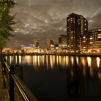 Buy canvas prints of THE QUAYS AT NIGHT by Shaun Dickinson