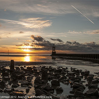 Buy canvas prints of CROSBY SUNSET by Shaun Dickinson