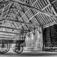 Buy canvas prints of Wagon in the Barn by Howie Marsh