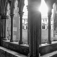 Buy canvas prints of Cathedral Cloisters by Howie Marsh
