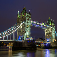 Buy canvas prints of Tower Bridge at Night by Howie Marsh