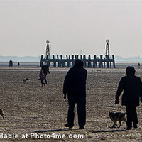 Buy canvas prints of Walking the Dog by Andrew Rotherham
