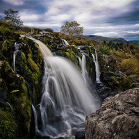 Buy canvas prints of The Loup of Fintry, Carron Valley, Scotland by Louise Bellin
