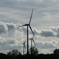 Buy canvas prints of Brooding Turbines by Janet Tate