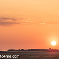 Buy canvas prints of Hilbre Island Setting Sun by Paul Madden