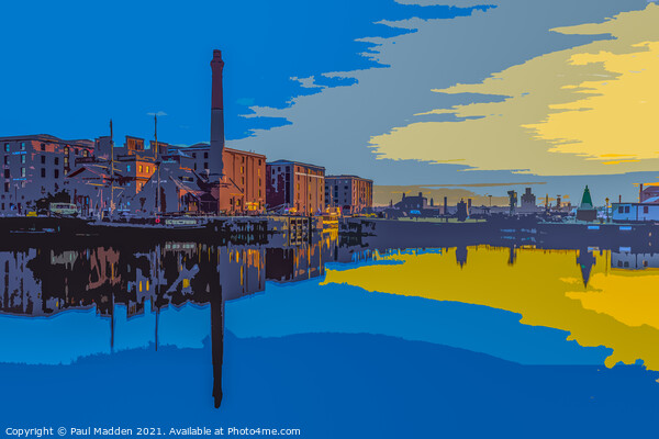 Canning Dock and Albert Dock Picture Board by Paul Madden