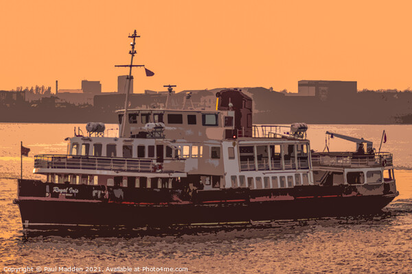 Mersey Ferry Royal Iris Picture Board by Paul Madden