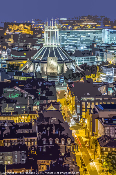Metropolitan cathedral from the Anglican cathedral Picture Board by Paul Madden