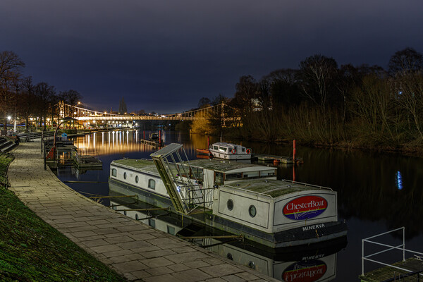Minerva Chester boat on the River Dee Picture Board by Paul Madden