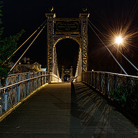 Buy canvas prints of Queens Park Bridge in Chester by Paul Madden