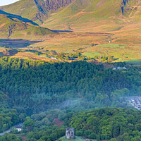 Buy canvas prints of Dolbadarn Castle in the morning by Paul Madden