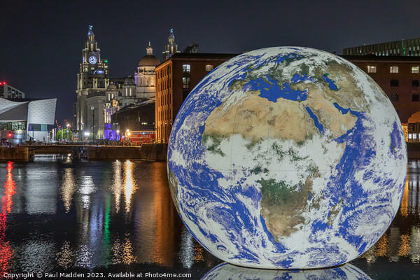 Floating globe in the Royal Albert Dock Picture Board by Paul Madden