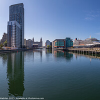 Buy canvas prints of Queen Victoria from Princes Dock by Paul Madden