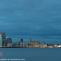 Buy canvas prints of Liverpool waterfront skyline panorama by Paul Madden