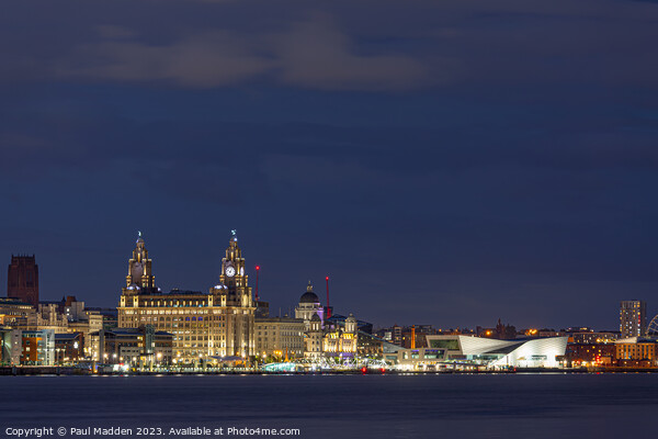 Liverpool Waterfront Picture Board by Paul Madden