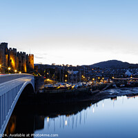 Buy canvas prints of Conwy Castle at dusk by Paul Madden
