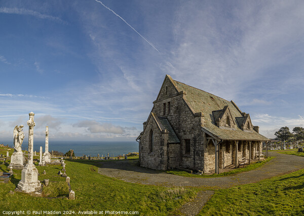 St Tudnos Church Great Orme Picture Board by Paul Madden