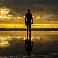 Buy canvas prints of Iron man statue at Crosby Beach by Paul Madden