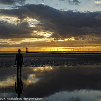 Buy canvas prints of Crosby Beach iron man by Paul Madden