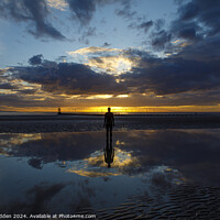 Buy canvas prints of Iron man at Crosby Beach by Paul Madden