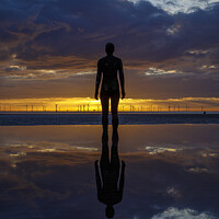 Buy canvas prints of Crosby Beach reflections by Paul Madden